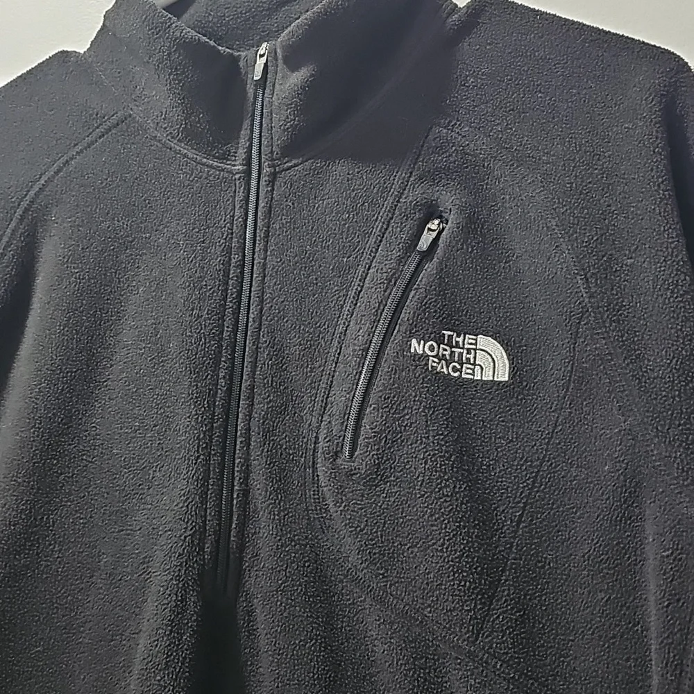 The Nort Face Mens Fleece 1/2 Zip Size M In Black‎